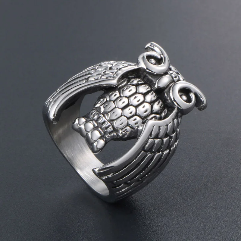 Кольцо Hemiston мужское из титановой стали готическое кольцо в стиле панк/хип хоп с