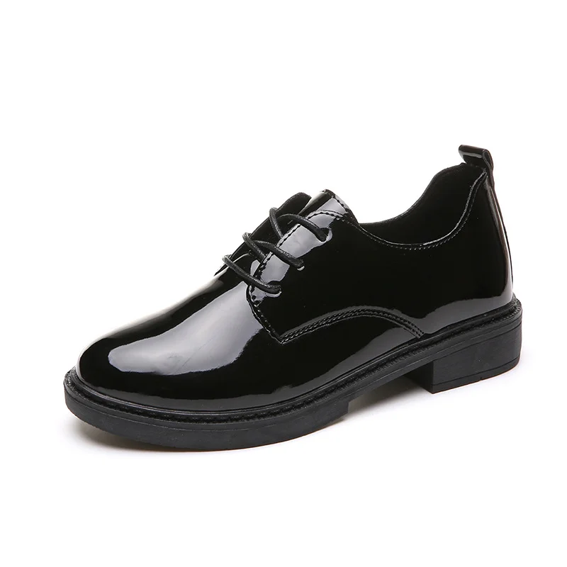 

2020 Fashion Spring & Autumn Flats Woman Loafers Shoes Femme New Patent Leather Shoes Women Casual Riband Women's Flats