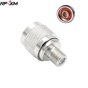 2PCS RF Connector N Male Plug Male Pin to F Female Jack Coaxial Adapter