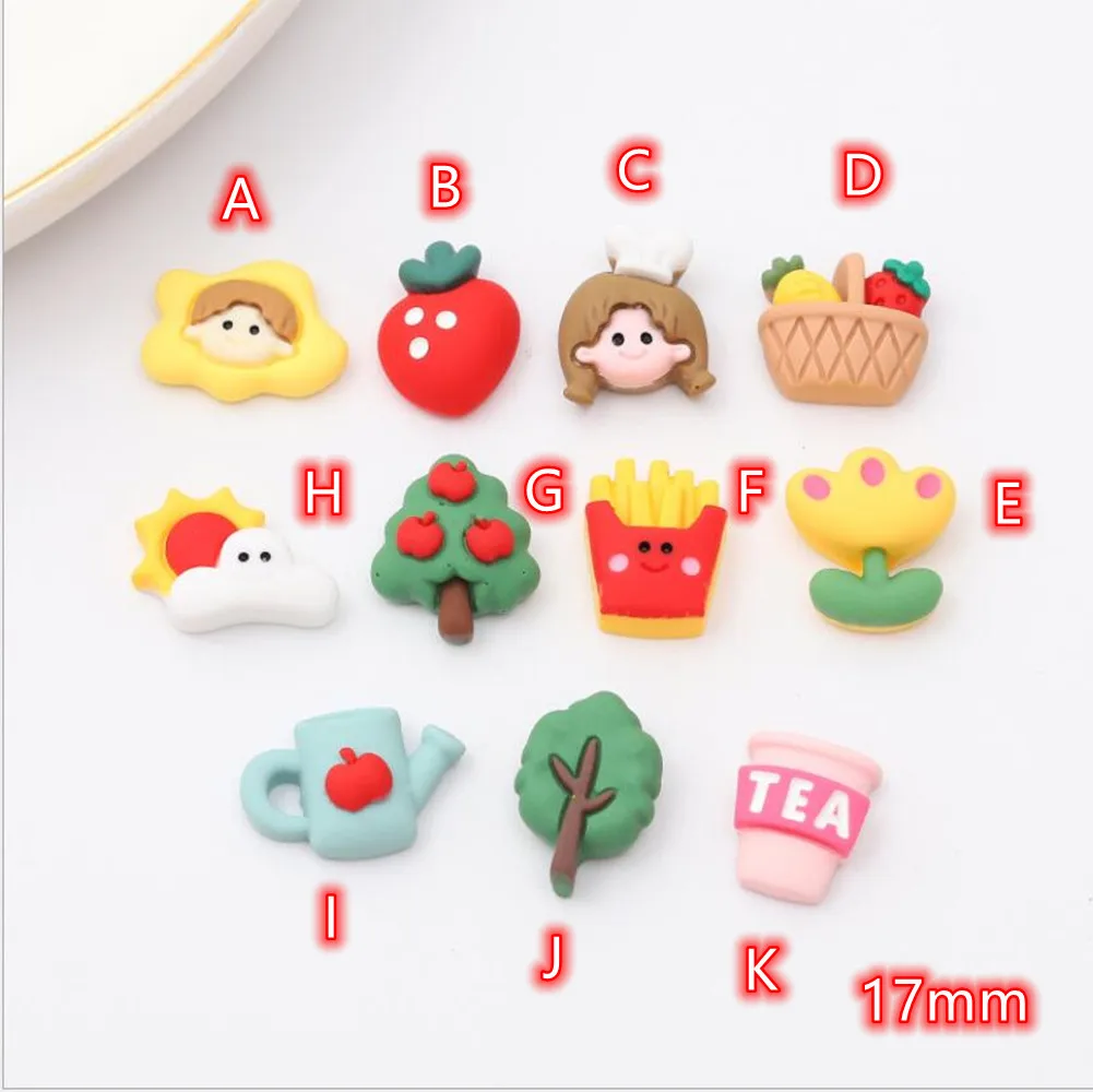 

Кабошоны из смолы с плоской задней стороной яблочного дерева, 20 шт., Симпатичные цветочные кристаллы для девочек, пуговицы для кабошона, акс...