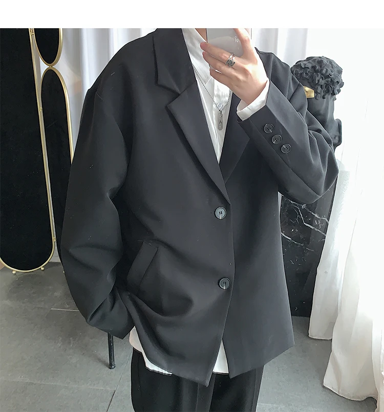 2020 Весна и Осень Новый корейский Молодежный модный однотонный маленький костюм