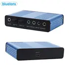 Внешний 6-канальный 5,1 аудио USB адаптер для звуковой карты для портативного компьютера поддерживает 4-канальную звуковую карту до 48 кГц