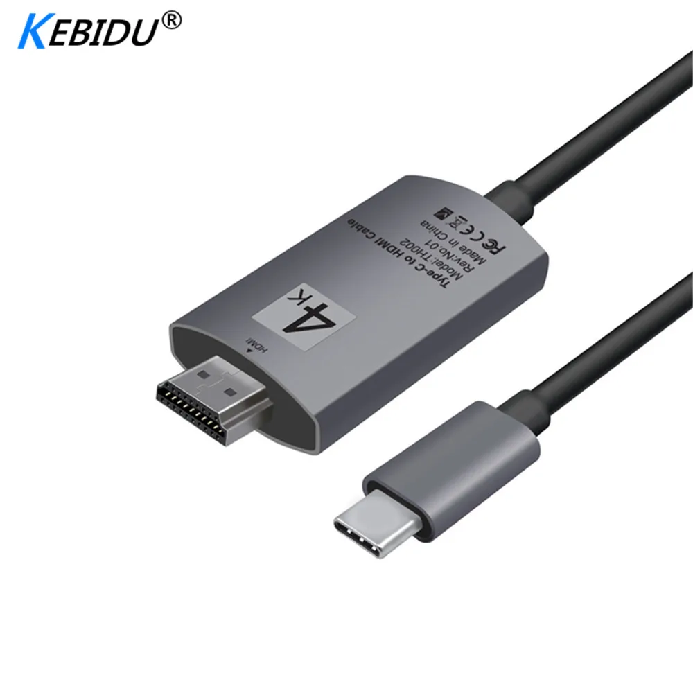 Адаптер Kebidu 4K USB 3 1 Type C HDMI HDTV hdmi для ThinkPad X1 2018 MacBook Pro samsung S8 S9 NOTE8|Кабели VGA| |