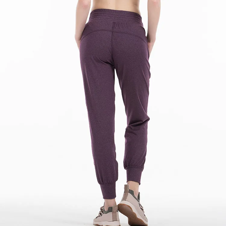 Для женщин голая на ощупь ткань свободный покрой спортивные штаны для активных