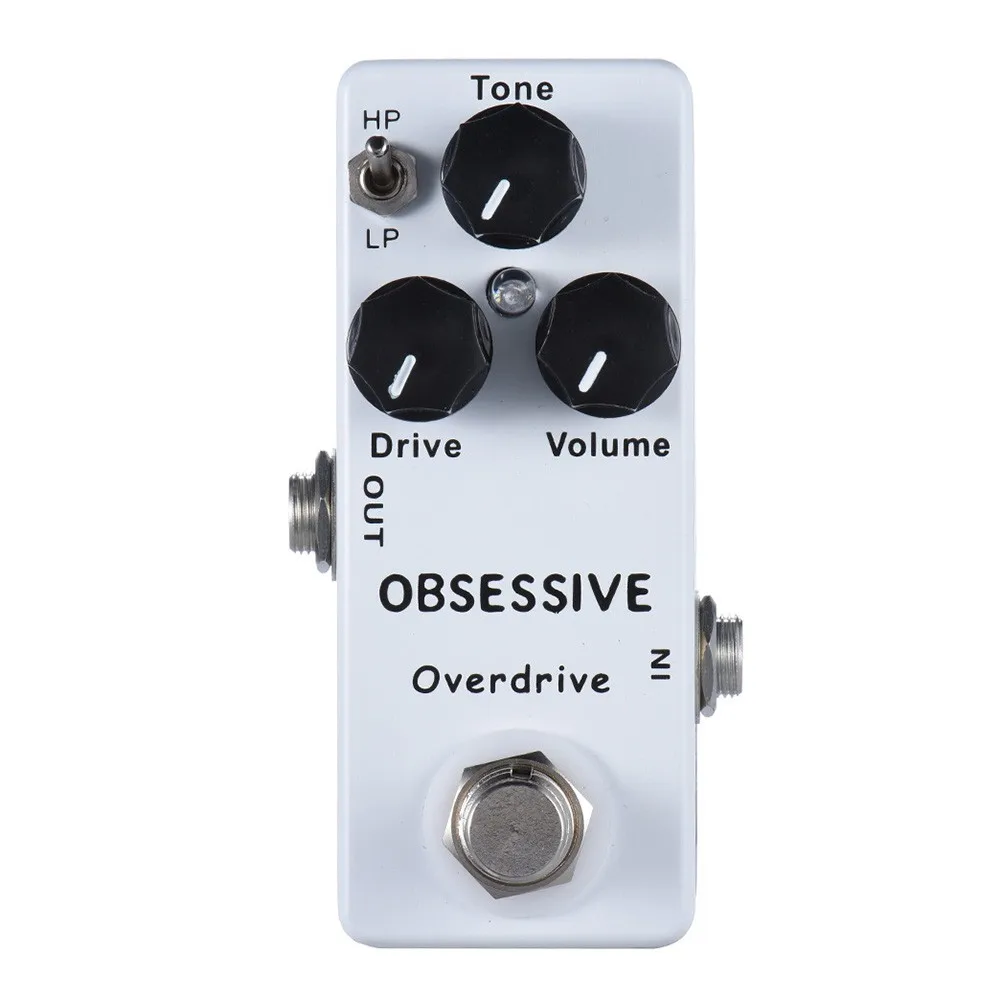 

Obsessive OCD Overdrive Distortion Guitar Effects Pedal Based On Fulltone With Drive Volume Tone Control True Bypass HP LP