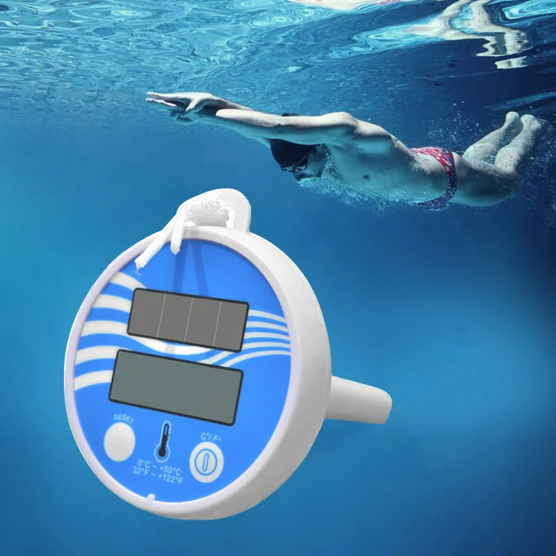Цифровая водяная плавающий термометр плавательный бассейн спа Температура воды