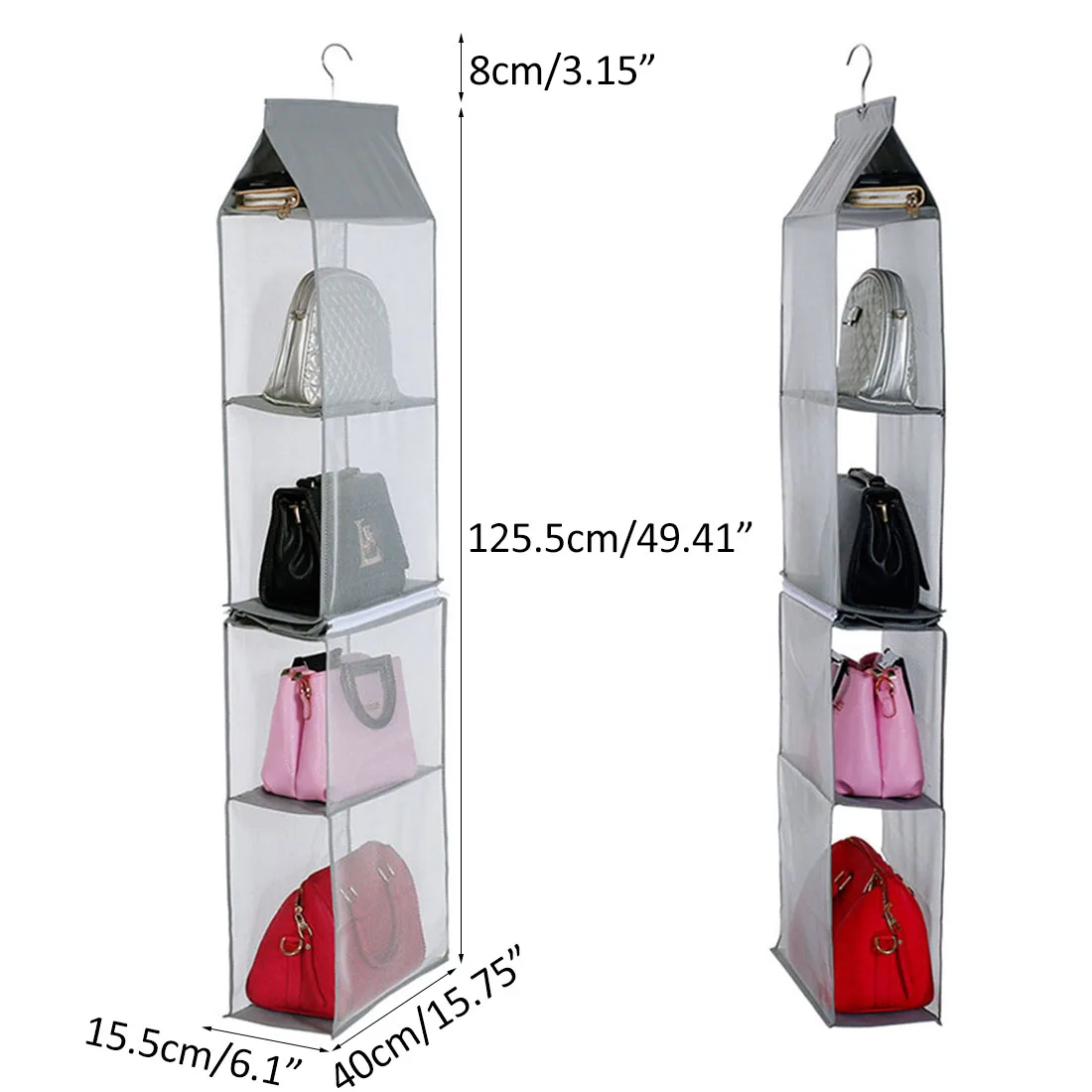 

Sale-New Hanging Storage Bags Household Storage Bag Clothes Wardrobe Bedroom Storage Bag Five Color Optional Home Organization