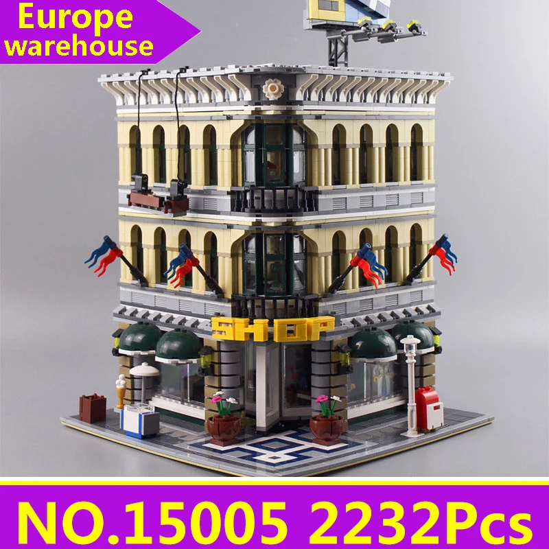 15005 Lepinblocks City Street View Creator Expert House строительные блоки набор кино архитектура замок игрушки для детей King Bricks - Цвет: 15005