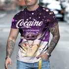 Футболка мужская летняя с 3D-принтом, мультяшный рисунок, милый маленький Elf Devil, с короткими рукавами, модная мужская одежда