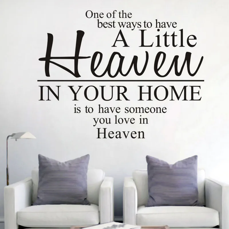 Небеса английские цитаты виниловые наклейки на стену забавные слова