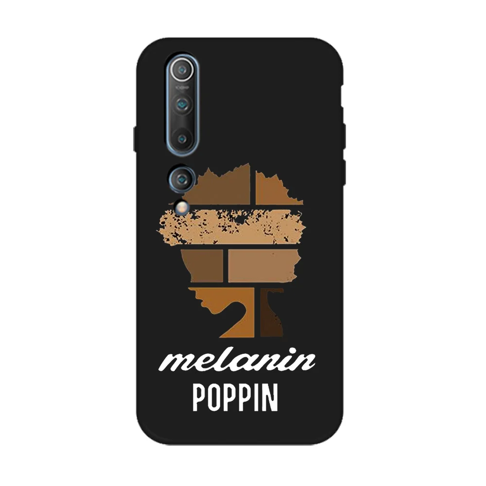 

Melanin Black Girl For Xiaomi Redmi Note 10 9 8 7 9T 8T Pro MAX 9A K40 MI Note 11 10 9 10T Pro SE F3 X3 Soft TPU Phone Case Back
