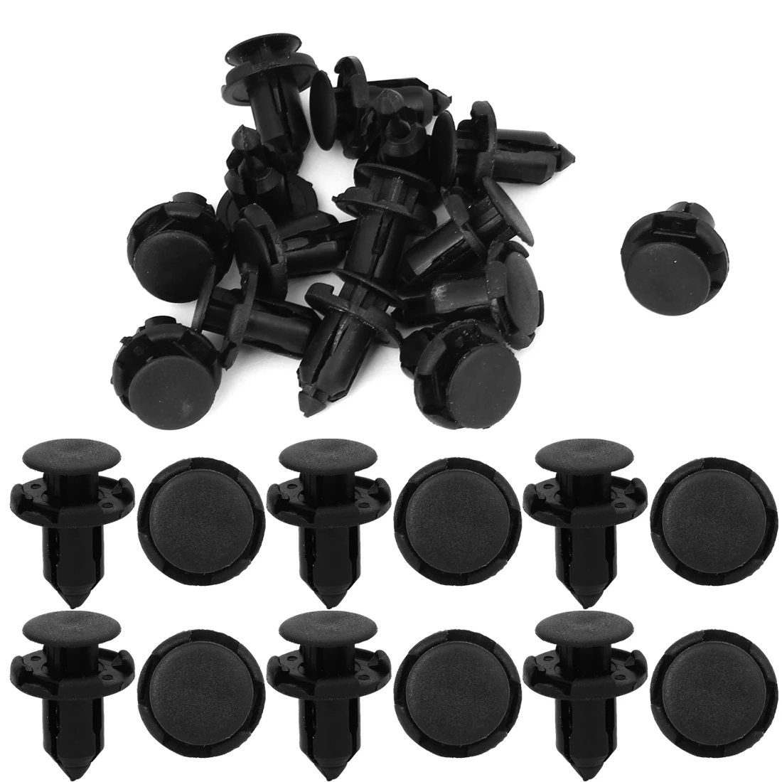 Черная отделка для двери бампера автомобиля пластиковая заклепка зажим с