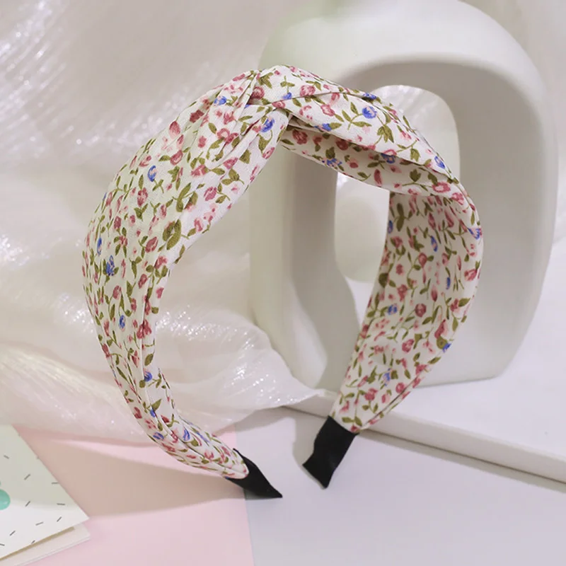 Haimeikang Print Wide Hairbands Headband For Women FashionBezel Hair Bands Accessories Ladies Elegant Retro Headwear |