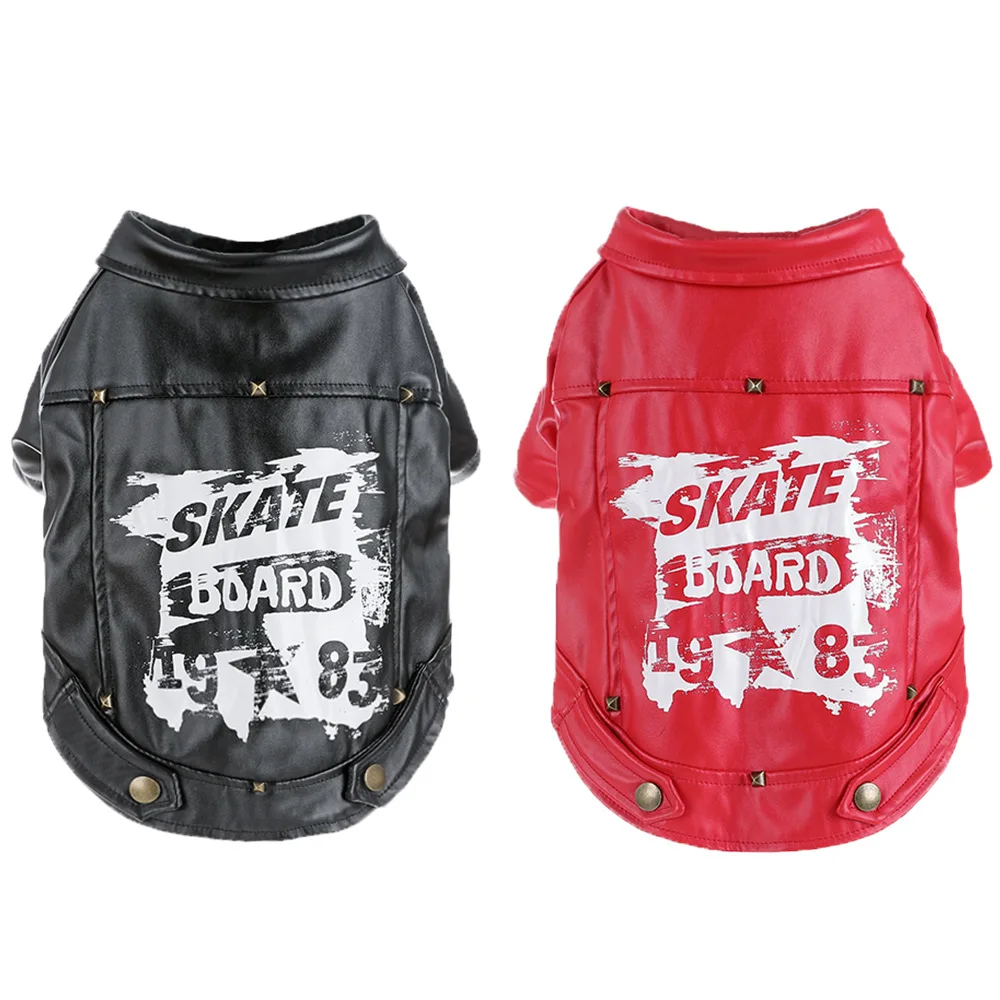 

Pet Dog Motorcycle Jacket Biker Jacket Coat Waterproof Winter Dog Clothes for Small Medium Large Dogs Bulldog Pug Pets Clothing