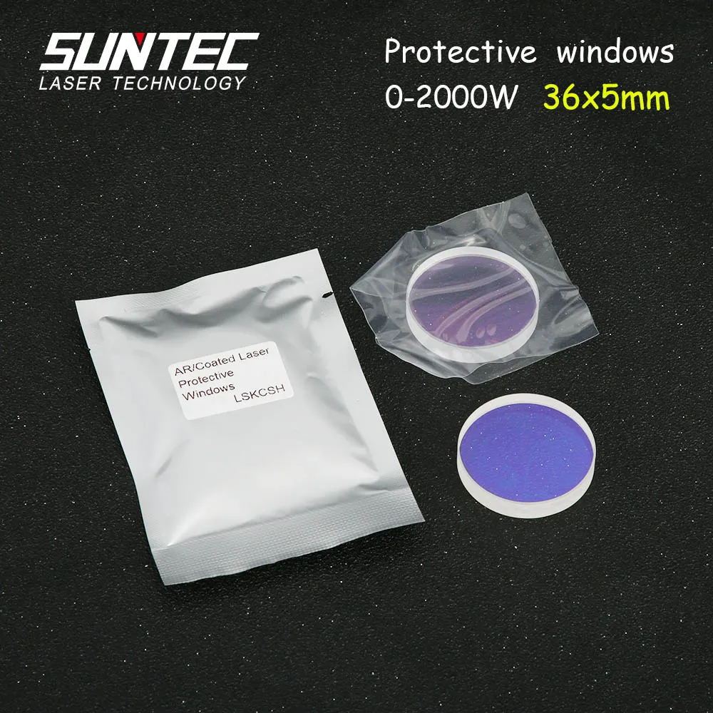 Suntec 36*5 мм лазерные защитные окна для 0-2000 Вт Nukon/Bystronic/Highyag волоконный лазер ipg