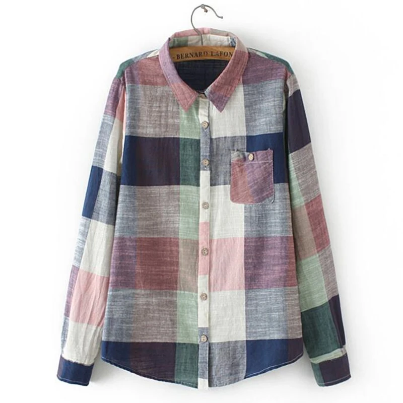 Женская льняная рубашка-кимоно с длинным рукавом