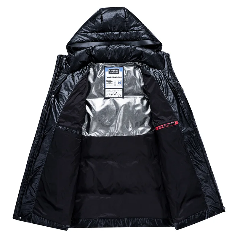 2019 зимняя мужская куртка качественное теплое толстое пальто черная серая парка