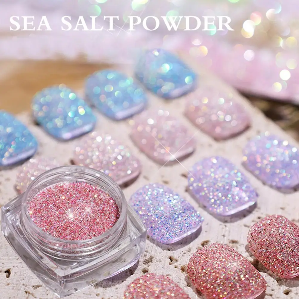 Порошок для дизайна ногтей с эффектом Авроры не плавающая цветная Пастельная