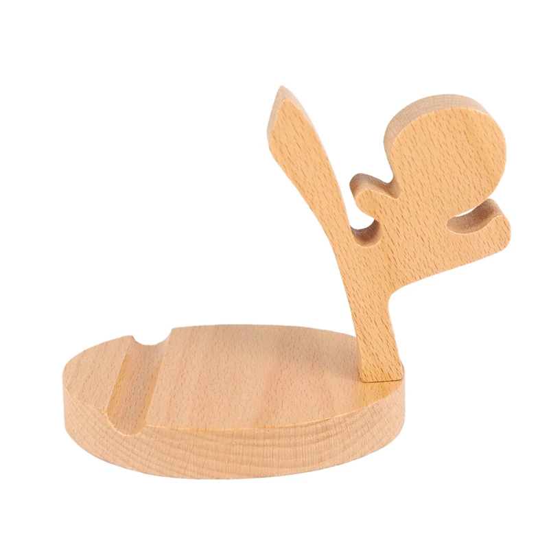 Портативный деревянный держатель для мобильного телефона Подставка Кронштейн