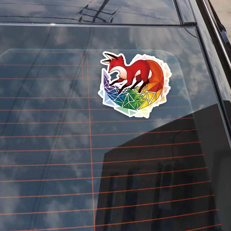 Aliauto Fashion Car Sticker Cute Fox Accessories Vinyl Decals Cover Scratches for Tiguan Jdm Mazda 6 Subaru Lexus 13cm*12cm | Автомобили и