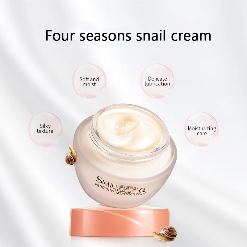 

50g Snail Face Cream For Dry Skin Care Anti Wrinkle Brightening Collagen Anti-Aging Reduce Pores Whitening Moisturizing Creams
