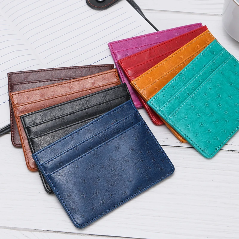 

1pc Fashion PU Leather Card Holder Simplicity Traffic Card Holder Durable Card Package 5 Cards Slots Classic Bag High Quality