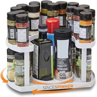360 rotation cabinet organizer storage spice drink cosmetic storage rack shelf turntable for kitchen bathroom seasoning holder