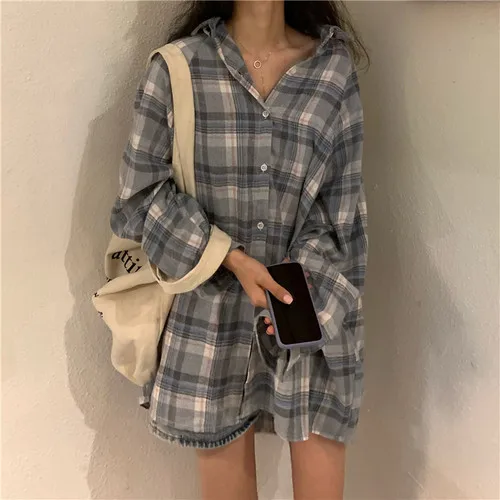 Простой винтажный плед тонкий отложной воротник Мода 2019 Новое поступление