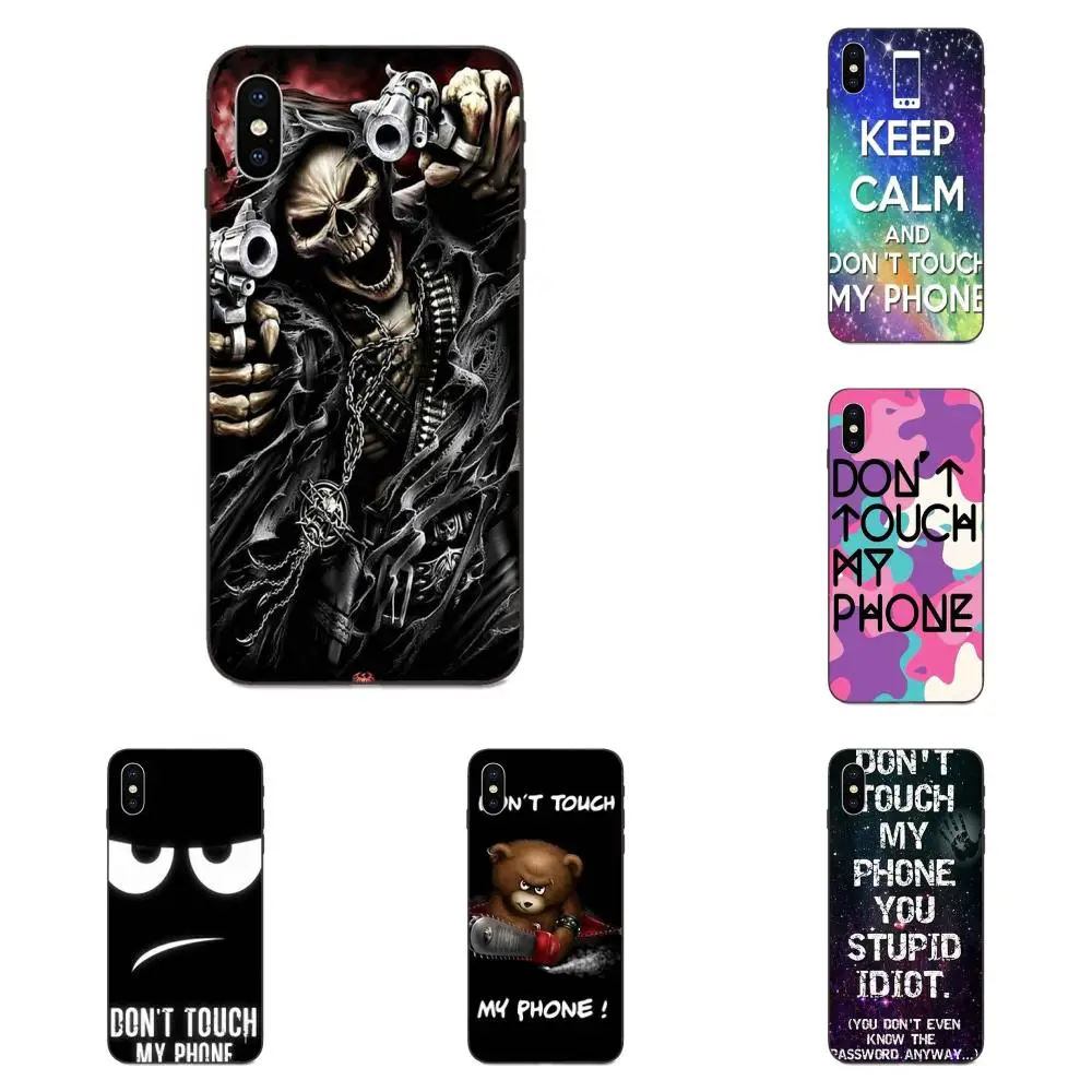 For Galaxy A8 A9 Star Note 4 8 9 10 S3 S4 S5 S6 S7 S8 S9 S10 Edge Lite Plus Pro G313 TPU Fashion Original Funny Don't Touch My |