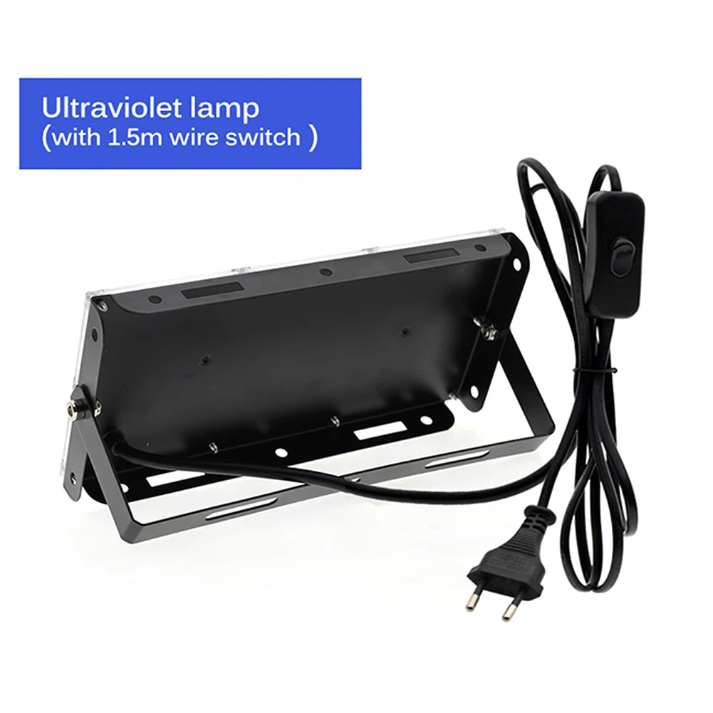 

UV Flood Light Fluorescent Stage Lamp 50W UV Curing Party Stage Blacklight for Parties Curing Glue 395nm Halloween lights