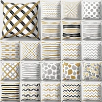 black white striped cushion cover decorative pillows fashion seat cushions home decor geometric throw pillow sofa pillowcase