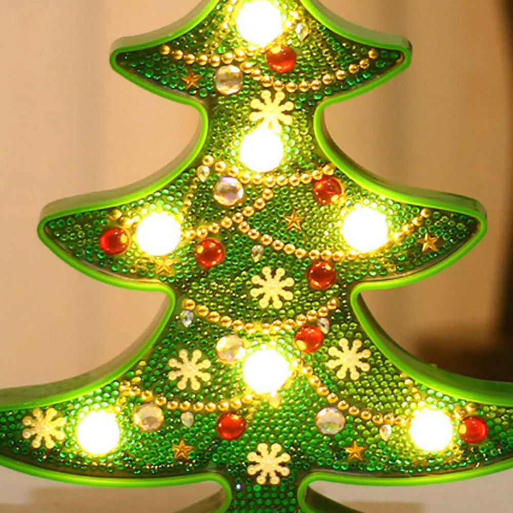 

5D Christmas Tree LED Night Light Table Lamp Home Party Colorful DIY Decoration THIN889