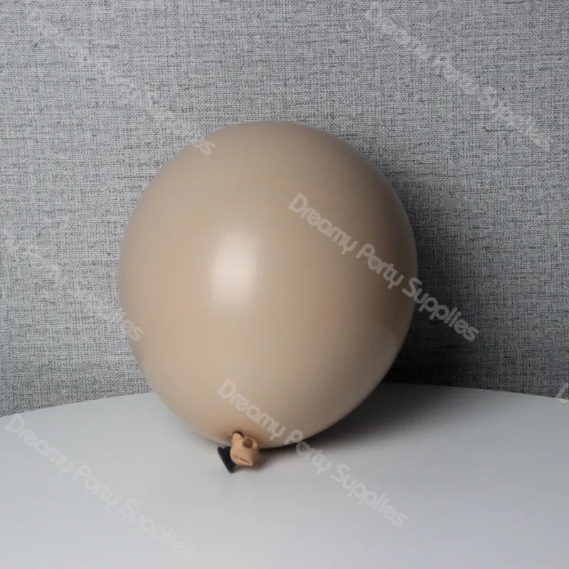 Kit de arco de globos marrones, guirnalda de globos de l&aacute;tex color crema, melocot&oacute;n y Nude, suministros de decoraci&oacute;n para fiestas de aniversario de compromiso y Baby Shower, 112 Uds.-4