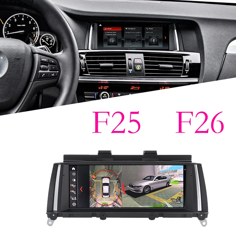 

Car 4G Multimedia GPS Audio Radio Stereo For BMW X3 X4 F25 F26 2011~2016 CarPlay WiFi TPMS For CIC NBT Navigation 360 View