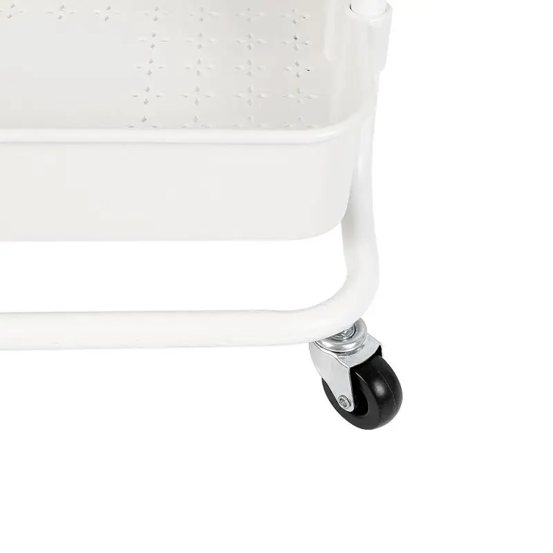 3 Tier Metal Storage Trolley Cart Kitchen Organizer Multi-function Movable Shelf Wheels Bathroom Accessories HWC | Мебель