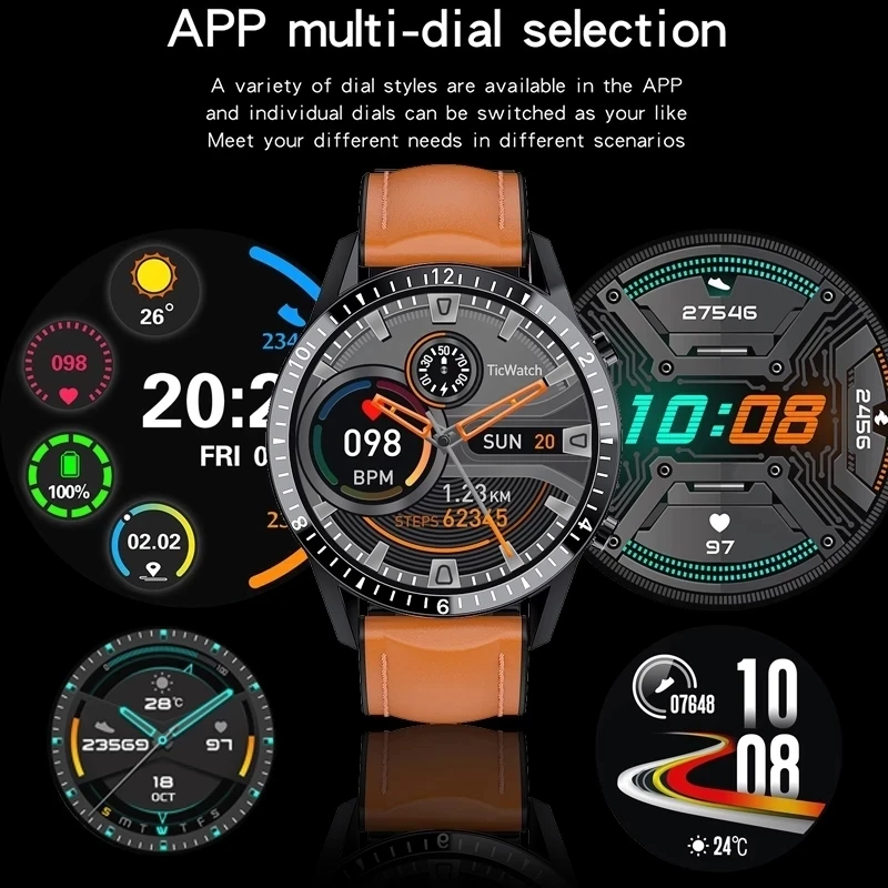 

2021 New Smart Watch Men Full Touch Screen Sports Fitness Watch IP68 Waterproof Bluetooth Call For Android ios smart watch Mens