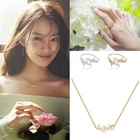 Женское ожерелье высокого качества Shin Min A прибрежная деревня ча-ча, Корейская Драма