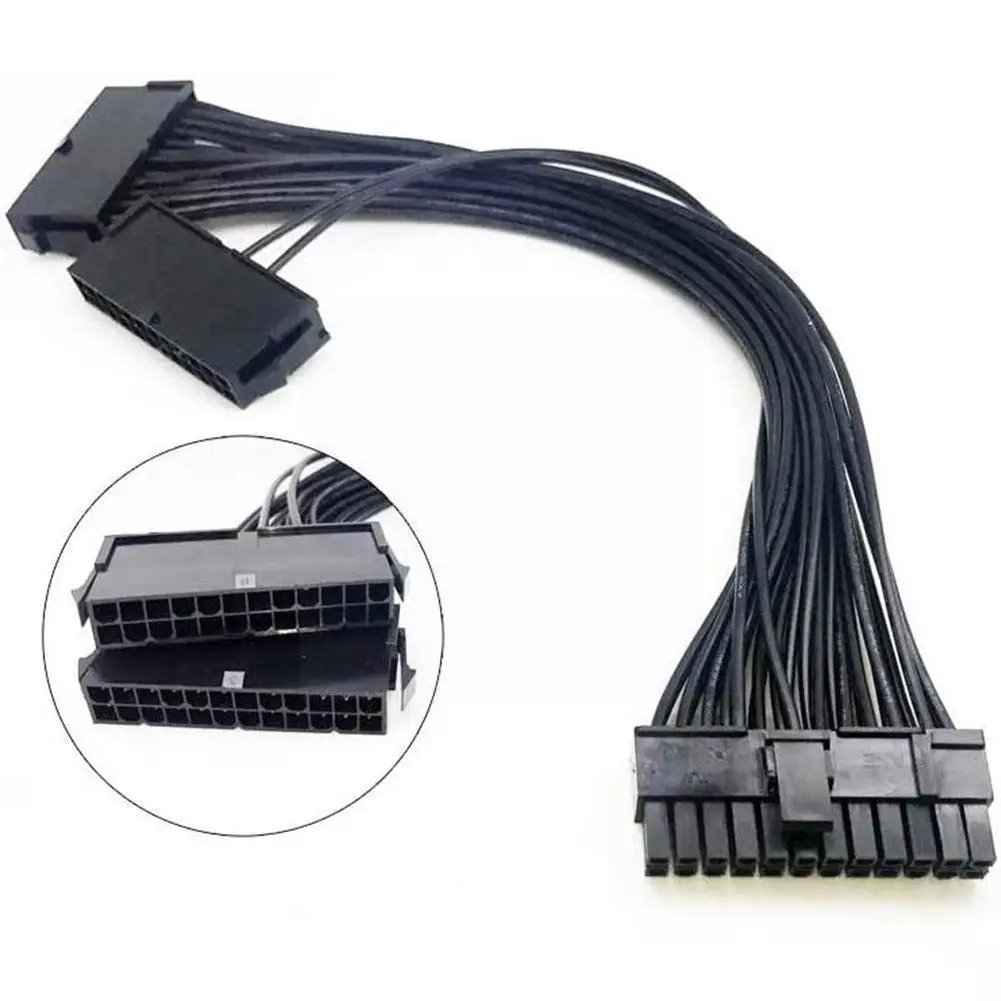 

24Pin Dual PSU Power Supply ATX Adapter Board PSU Extension Power Adapter Secondary Splitter Supply Cable J9F0