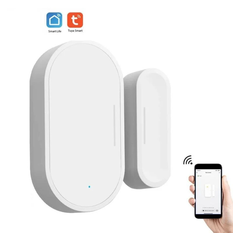 

Датчик открывания двери гаража Tuya, мини-магнитный детектор переключателей для окон и дверей