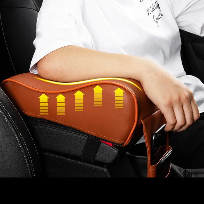 Новинка кожаная Автомобильная подлокотник универсальные автомобильные