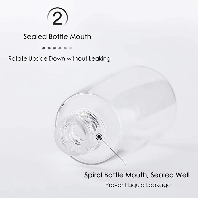 60 мл мелкий туман пустая бутылочка с распылителем косметический многоразовый
