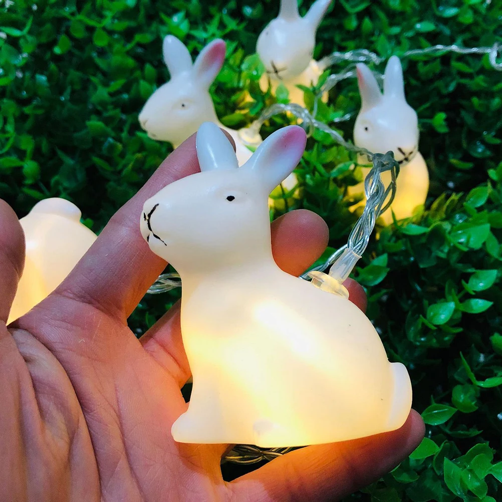 1.5 Meter 10 LED Easter Bunny Rabbit Decoration Garden String Lights Lamp Holiday Decorative Ornament For Home Party | Дом и сад