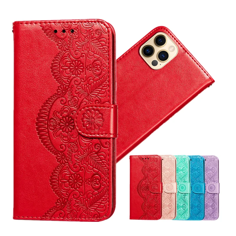 Кожаный чехол книжка с магнитной застежкой для iPhone 12 Mini 11 Pro Max бумажник чехлы