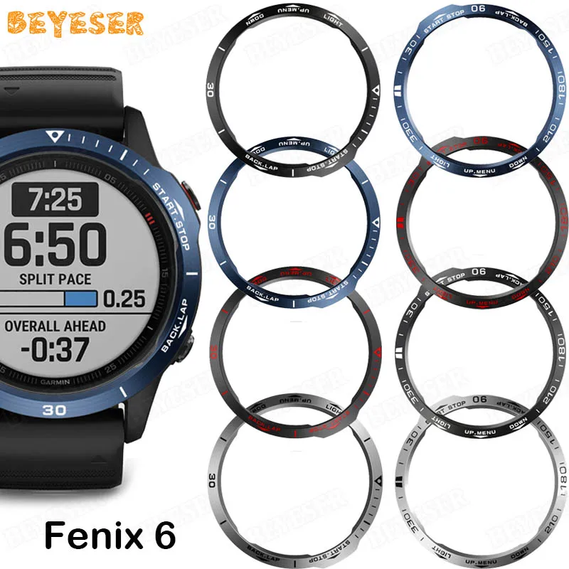 Кольцо с защитой от царапин для Garmin Fenix 6/Fenix 6 Pro/Fenix 6  сапфировое кольцо с циферблатом Стильный чехол металлический чехол |  Электроника | АлиЭкспресс