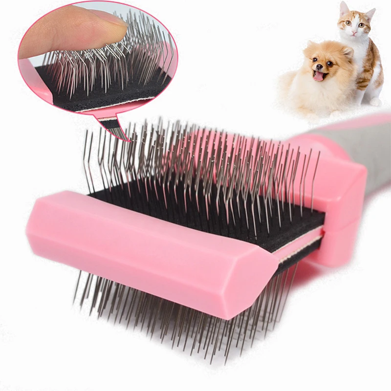 

Double-sided Pet Comb Big Dog Brush Beauty Comb for Cats Dogs Hair Removal Soft Brush Pet Comb Grooming Product Care Tool
