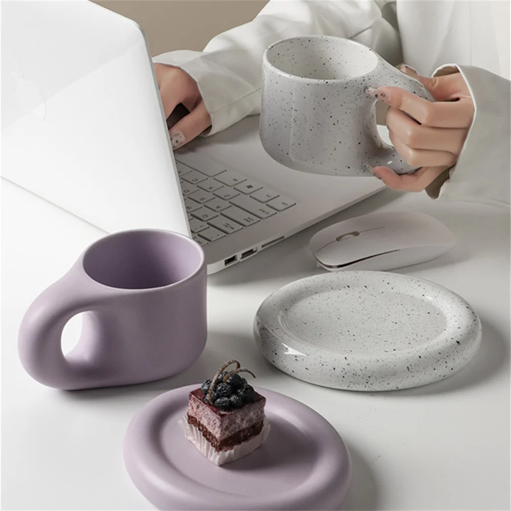 

Ceramic Espresso Coffee Cup Stranger Things Coffee Cup Funny Original Tea Cup Large Saucer Set Creative Gift For Friends