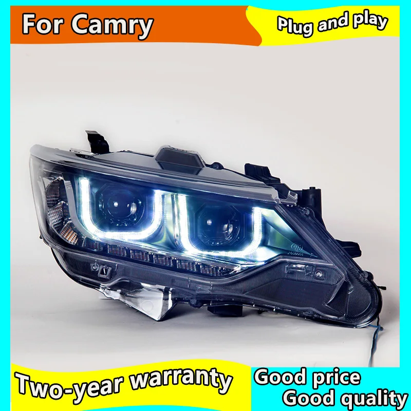

Car Styling for Toyota 2015-2018 Camry Headlight camry LED Headlight LED DRL h7/d2h hid headlamp Accessories