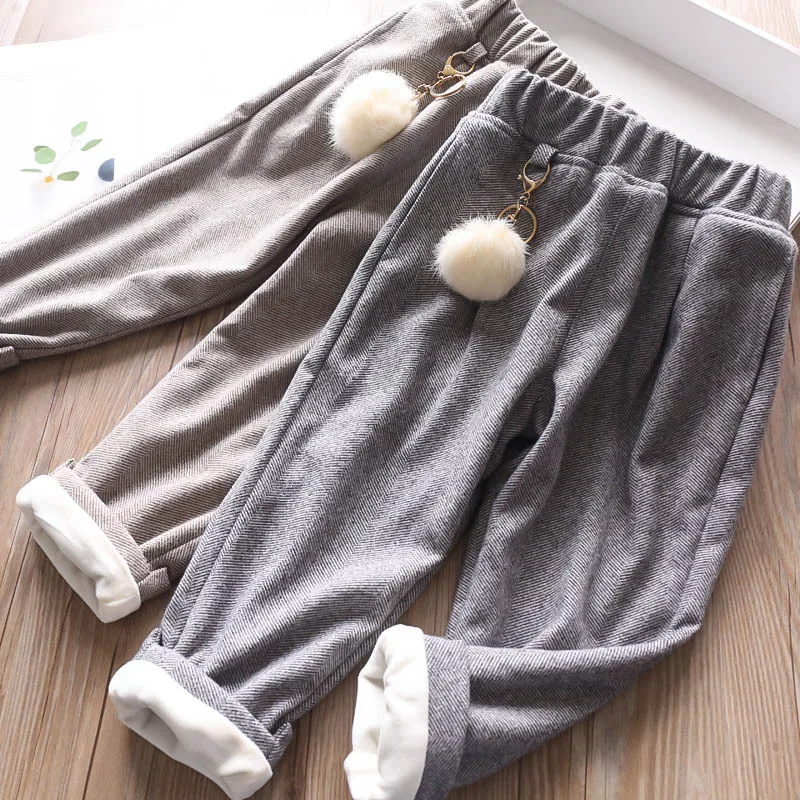 Повседневные бархатные штаны для девочек на осень и зиму детские детская одежда