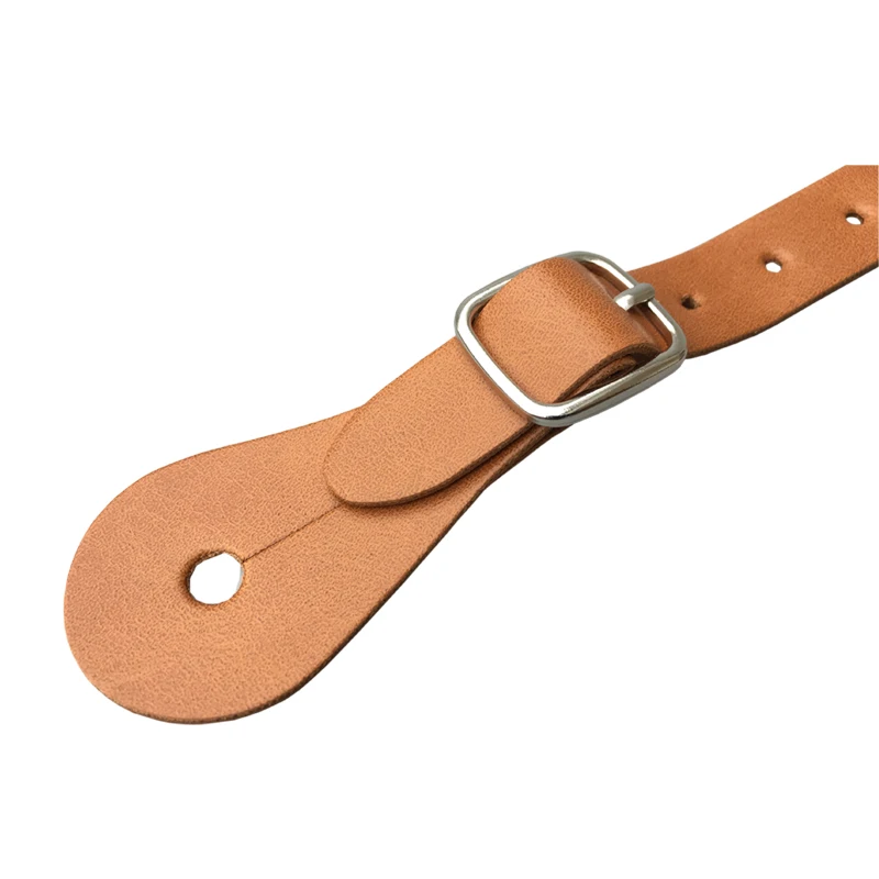 

High Quaolity PU Leather Strap Brown Western Spur Horse Racing Equipment