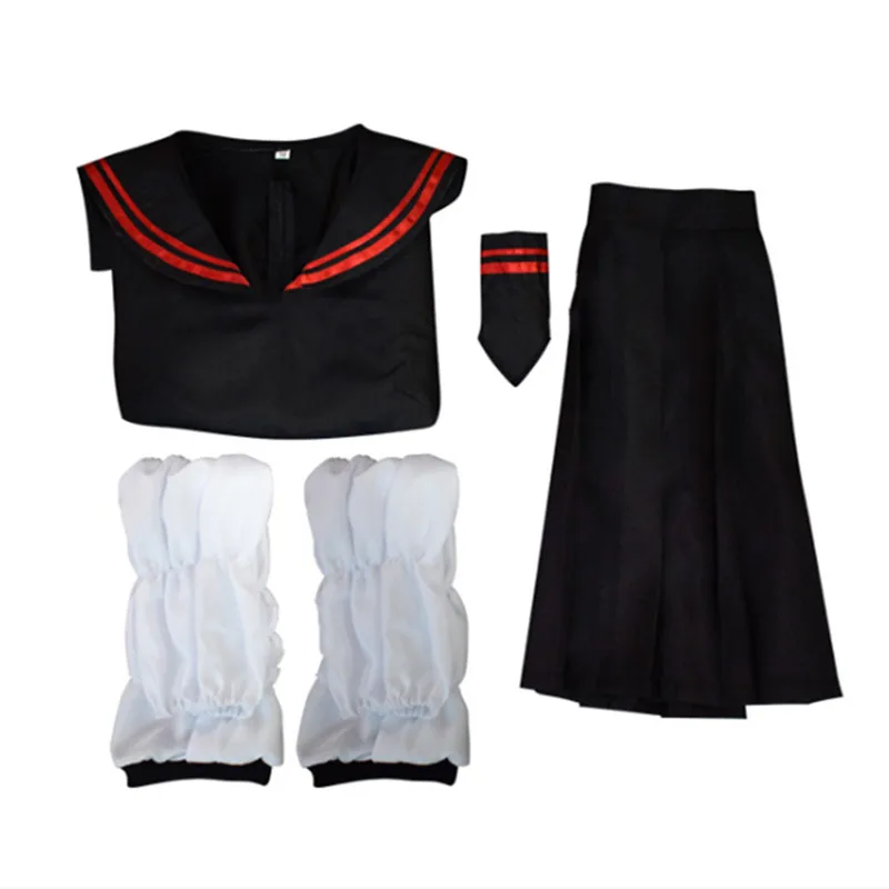 Anime Tokyo Revengers Shiba Yuzuha Sailor School Uniform Girls Skirt Suit Cosplay Costume Women Dress Black images - 6